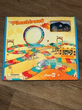 Kids Glow in the dark Toy Race Set – Multicolor